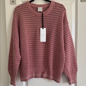 Varley Fox Knit Crew Sweater